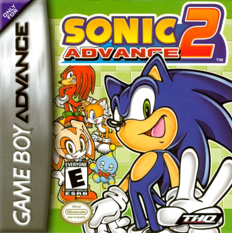 Sonic Advance & Sonic Pinball Party box art for GameBoy Advance